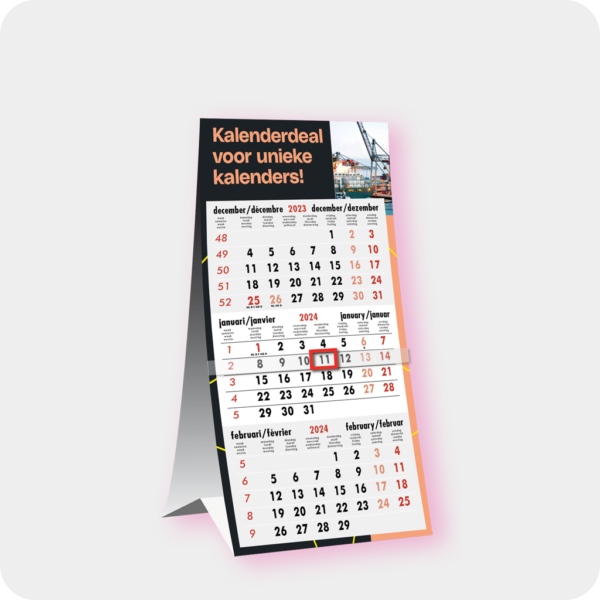 KD100 / Deal 3 bureau / 3-maandskalender