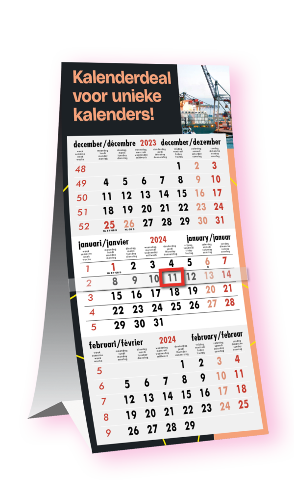 KD100 / Deal 3 bureau / 3-maandskalender - Afbeelding 2