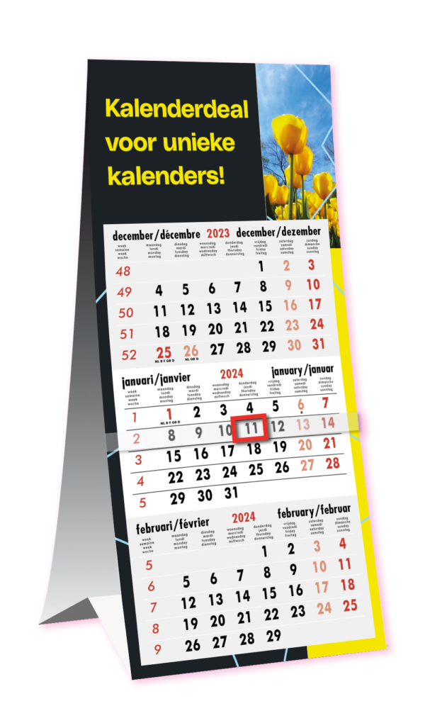 KD101 / Deal 3 Extra bureau / 3-maandskalender - Afbeelding 2